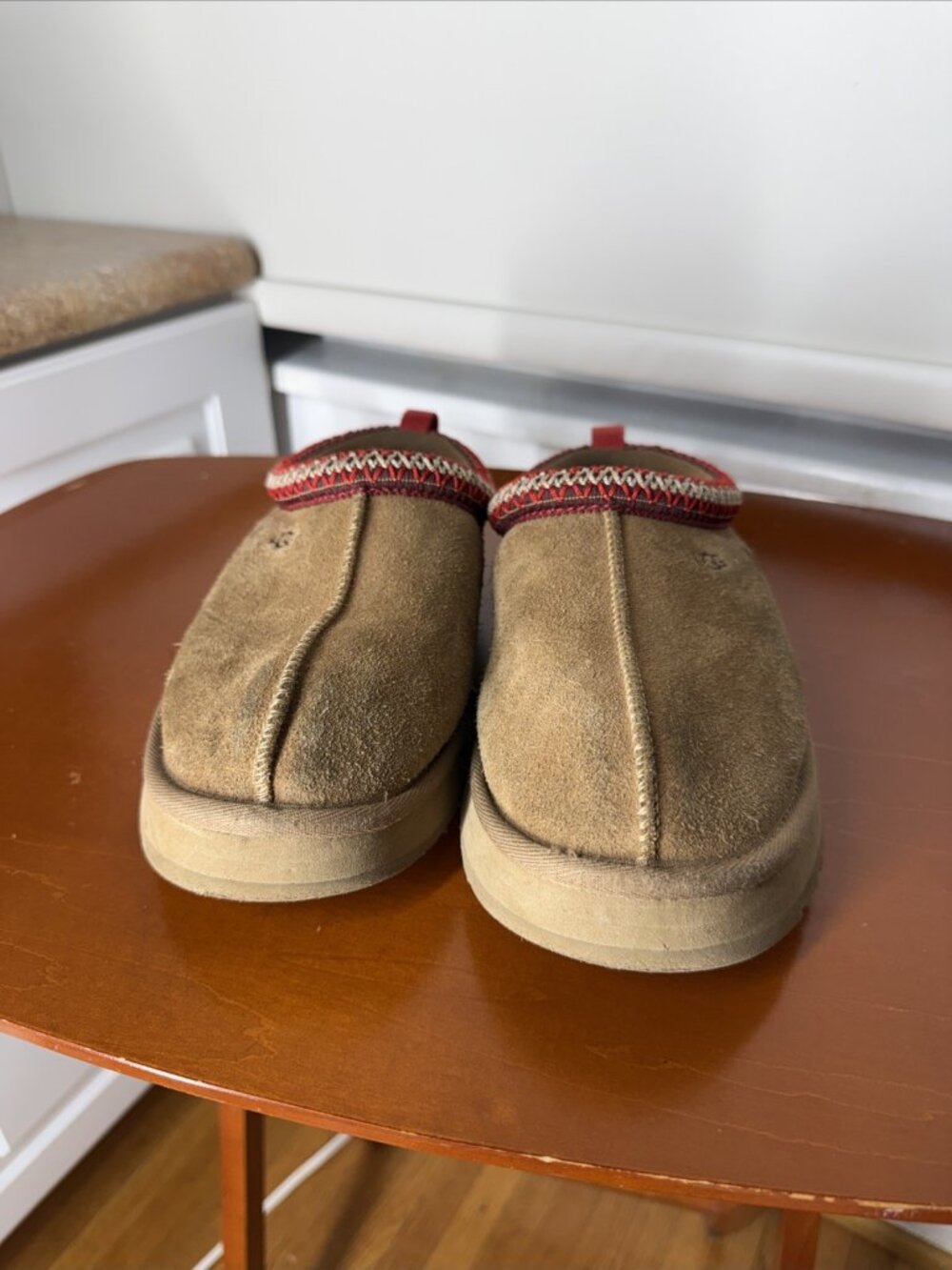 UGG Men’s Size 6 EU 38 Chestnut Tasman Suede Slippers House Shoes ladies sz 8